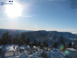 Pohled na jihozápad, Smrk