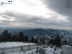 Pohled na jihozápad, Smrk