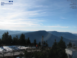 Pohled na jihozápad, Smrk