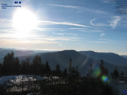 Pohled na jihozápad, Smrk