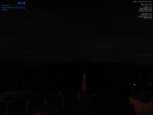 Lysá hora - Pohled na jihozápad, Smrk - 12.12.2025 v 02:30 Lysá hora - Pohled na jihozápad, Smrk - 12.12.2025 v 02:30