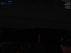 Lysá hora - Pohled na jihozápad, Smrk - 12.12.2025 v 04:45 Lysá hora - Pohled na jihozápad, Smrk - 12.12.2025 v 04:45