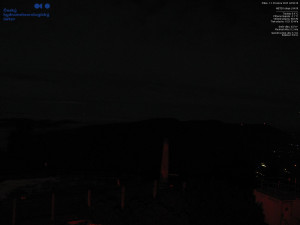 Lysá hora - Pohled na jihozápad, Smrk - 12.12.2025 v 05:00 Lysá hora - Pohled na jihozápad, Smrk - 12.12.2025 v 05:00