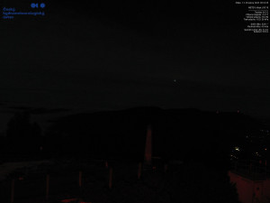 Lysá hora - Pohled na jihozápad, Smrk - 12.12.2025 v 05:15 Lysá hora - Pohled na jihozápad, Smrk - 12.12.2025 v 05:15