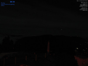 Lysá hora - Pohled na jihozápad, Smrk - 12.12.2025 v 05:30 Lysá hora - Pohled na jihozápad, Smrk - 12.12.2025 v 05:30