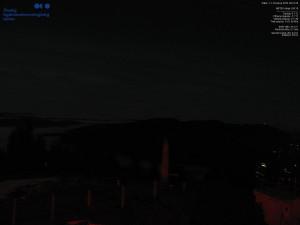 Lysá hora - Pohled na jihozápad, Smrk - 12.12.2025 v 06:15 Lysá hora - Pohled na jihozápad, Smrk - 12.12.2025 v 06:15