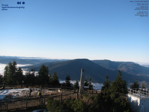 Lysá hora - Pohled na jihozápad, Smrk - 12.12.2025 v 09:15 Lysá hora - Pohled na jihozápad, Smrk - 12.12.2025 v 09:15