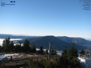 Lysá hora - Pohled na jihozápad, Smrk - 12.12.2025 v 09:30 Lysá hora - Pohled na jihozápad, Smrk - 12.12.2025 v 09:30