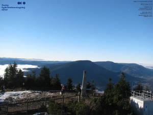 Lysá hora - Pohled na jihozápad, Smrk - 12.12.2025 v 10:15 Lysá hora - Pohled na jihozápad, Smrk - 12.12.2025 v 10:15