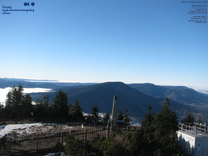 Lysá hora - Pohled na jihozápad, Smrk - 12.12.2025 v 10:30 Lysá hora - Pohled na jihozápad, Smrk - 12.12.2025 v 10:30