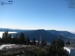 Lysá hora - Pohled na jihozápad, Smrk - 12.12.2025 v 10:45 Lysá hora - Pohled na jihozápad, Smrk - 12.12.2025 v 10:45