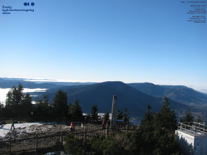 Lysá hora - Pohled na jihozápad, Smrk - 12.12.2025 v 11:00 Lysá hora - Pohled na jihozápad, Smrk - 12.12.2025 v 11:00