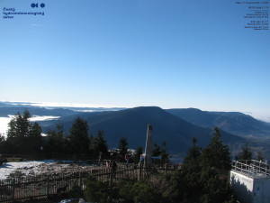 Lysá hora - Pohled na jihozápad, Smrk - 12.12.2025 v 11:15 Lysá hora - Pohled na jihozápad, Smrk - 12.12.2025 v 11:15