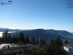 Lysá hora - Pohled na jihozápad, Smrk - 12.12.2025 v 11:30 Lysá hora - Pohled na jihozápad, Smrk - 12.12.2025 v 11:30