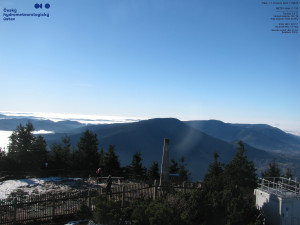 Lysá hora - Pohled na jihozápad, Smrk - 12.12.2025 v 12:00 Lysá hora - Pohled na jihozápad, Smrk - 12.12.2025 v 12:00