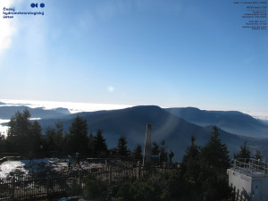 Lysá hora - Pohled na jihozápad, Smrk - 12.12.2025 v 13:00 Lysá hora - Pohled na jihozápad, Smrk - 12.12.2025 v 13:00