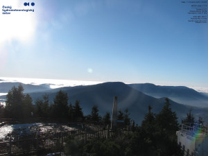 Lysá hora - Pohled na jihozápad, Smrk - 12.12.2025 v 13:15 Lysá hora - Pohled na jihozápad, Smrk - 12.12.2025 v 13:15