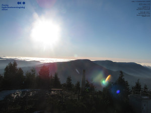 Lysá hora - Pohled na jihozápad, Smrk - 12.12.2025 v 14:30 Lysá hora - Pohled na jihozápad, Smrk - 12.12.2025 v 14:30