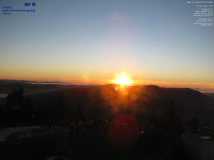 Lysá hora - Pohled na jihozápad, Smrk - 12.12.2025 v 15:45 Lysá hora - Pohled na jihozápad, Smrk - 12.12.2025 v 15:45