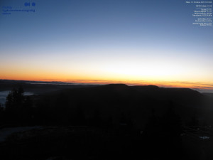 Lysá hora - Pohled na jihozápad, Smrk - 12.12.2025 v 16:15 Lysá hora - Pohled na jihozápad, Smrk - 12.12.2025 v 16:15