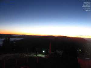 Lysá hora - Pohled na jihozápad, Smrk - 12.12.2025 v 17:00 Lysá hora - Pohled na jihozápad, Smrk - 12.12.2025 v 17:00