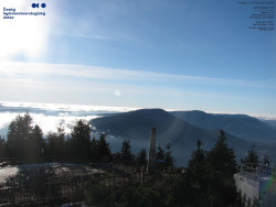 Pohled na jihozápad, Smrk