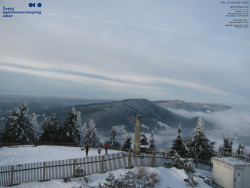 Pohled na jihozápad, Smrk