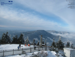 Pohled na jihozápad, Smrk