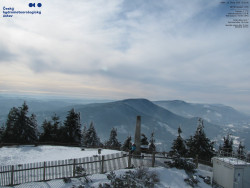 Pohled na jihozápad, Smrk