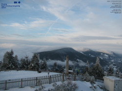 Pohled na jihozápad, Smrk