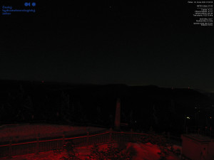 Lysá hora - Pohled na jihozápad, Smrk - 26.2.2026 v 02:00 Lysá hora - Pohled na jihozápad, Smrk - 26.2.2026 v 02:00