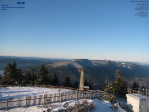 Lysá hora - Pohled na jihozápad, Smrk - 26.2.2026 v 07:30 Lysá hora - Pohled na jihozápad, Smrk - 26.2.2026 v 07:30