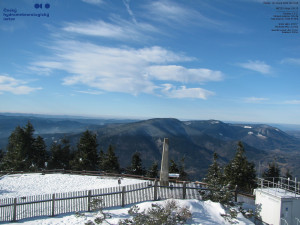 Lysá hora - Pohled na jihozápad, Smrk - 26.2.2026 v 09:15 Lysá hora - Pohled na jihozápad, Smrk - 26.2.2026 v 09:15