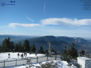 Lysá hora - Pohled na jihozápad, Smrk - 26.2.2026 v 10:30 Lysá hora - Pohled na jihozápad, Smrk - 26.2.2026 v 10:30