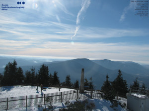 Lysá hora - Pohled na jihozápad, Smrk - 26.2.2026 v 14:00 Lysá hora - Pohled na jihozápad, Smrk - 26.2.2026 v 14:00