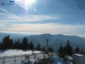 Lysá hora - Pohled na jihozápad, Smrk - 26.2.2026 v 14:15 Lysá hora - Pohled na jihozápad, Smrk - 26.2.2026 v 14:15