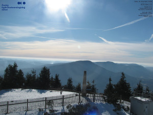 Lysá hora - Pohled na jihozápad, Smrk - 26.2.2026 v 14:30 Lysá hora - Pohled na jihozápad, Smrk - 26.2.2026 v 14:30