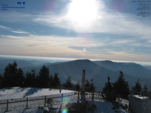 Lysá hora - Pohled na jihozápad, Smrk - 26.2.2026 v 15:15 Lysá hora - Pohled na jihozápad, Smrk - 26.2.2026 v 15:15