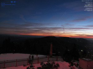 Lysá hora - Pohled na jihozápad, Smrk - 26.2.2026 v 18:30 Lysá hora - Pohled na jihozápad, Smrk - 26.2.2026 v 18:30