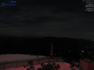 Lysá hora - Pohled na jihozápad, Smrk - 26.2.2026 v 19:00 Lysá hora - Pohled na jihozápad, Smrk - 26.2.2026 v 19:00