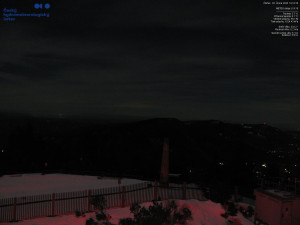 Lysá hora - Pohled na jihozápad, Smrk - 26.2.2026 v 19:15 Lysá hora - Pohled na jihozápad, Smrk - 26.2.2026 v 19:15