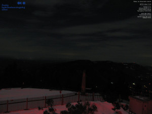 Lysá hora - Pohled na jihozápad, Smrk - 26.2.2026 v 19:45 Lysá hora - Pohled na jihozápad, Smrk - 26.2.2026 v 19:45