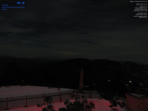 Lysá hora - Pohled na jihozápad, Smrk - 26.2.2026 v 20:15 Lysá hora - Pohled na jihozápad, Smrk - 26.2.2026 v 20:15