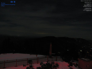 Lysá hora - Pohled na jihozápad, Smrk - 26.2.2026 v 20:45 Lysá hora - Pohled na jihozápad, Smrk - 26.2.2026 v 20:45