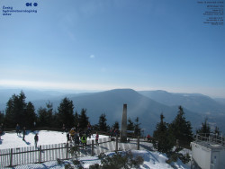 Pohled na jihozápad, Smrk