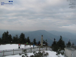 Pohled na jihozápad, Smrk