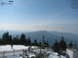 Pohled na jihozápad, Smrk