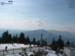 Pohled na jihozápad, Smrk