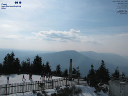 Pohled na jihozápad, Smrk