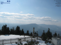 Pohled na jihozápad, Smrk